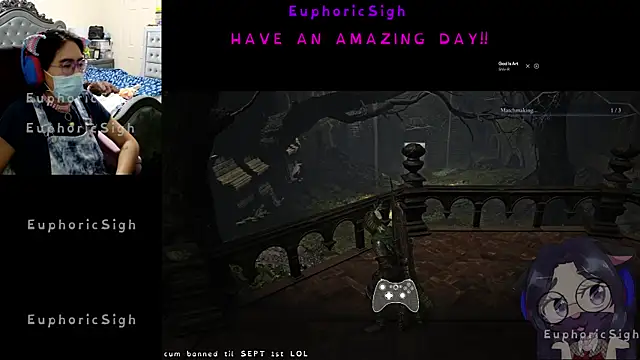 Snapshot of EuphoricSigh chatting on May 19, 9:43 pm EuphoricSigh online show from May 19, 9:43 pm
