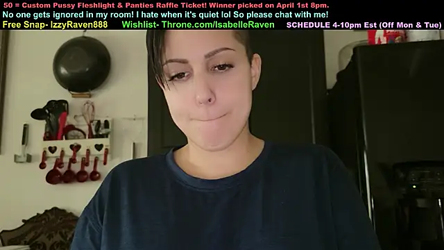 Snapshot of IsabelleRaven chatting on March 27, 6:07 pm IsabelleRaven online show from March 27, 6:07 pm