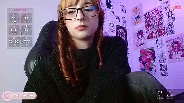 Snapshot of CelesteAyase chatting on February 5, 3:11 am CelesteAyase online show from February 5, 3:11 am