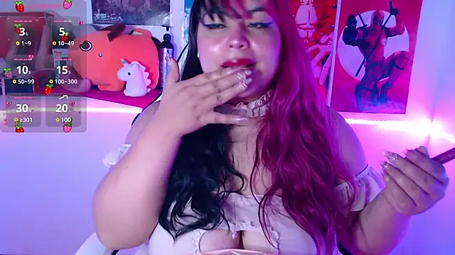 Snapshot of Pinky-Flower chatting on March 14, 12:21 am Pinky-Flower online show from March 14, 12:21 am