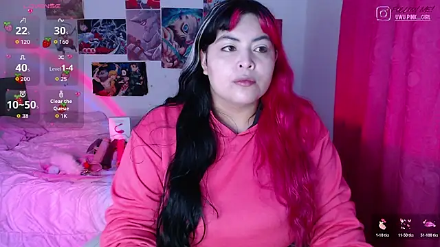 Snapshot of Pinky-Flower chatting on February 4, 3:18 pm Pinky-Flower online show from February 4, 3:18 pm