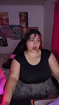 Snapshot of Pinky-Flower chatting on February 16, 6:15 pm Pinky-Flower online show from February 16, 6:15 pm