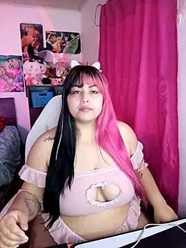 Snapshot of Pinky-Flower chatting on February 27, 2:50 pm Pinky-Flower online show from February 27, 2:50 pm