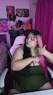 Snapshot of Pinky-Flower chatting on March 17, 3:59 pm Pinky-Flower online show from March 17, 3:59 pm