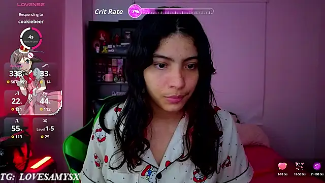 Snapshot of Lovelyamyy chatting on June 19, 2:16 am Lovelyamyy online show from June 19, 2:16 am