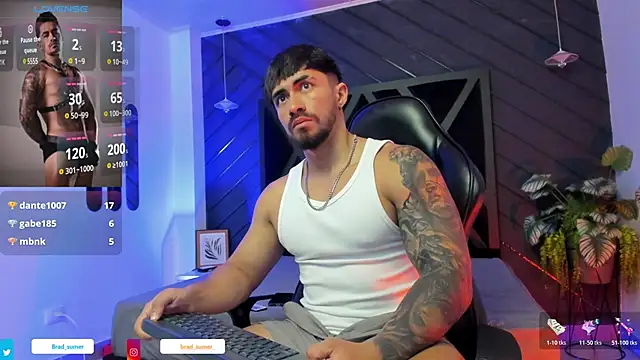 Snapshot of Brad_Summer chatting on February 10, 5:28 pm Brad Summer online show from February 10, 5:28 pm