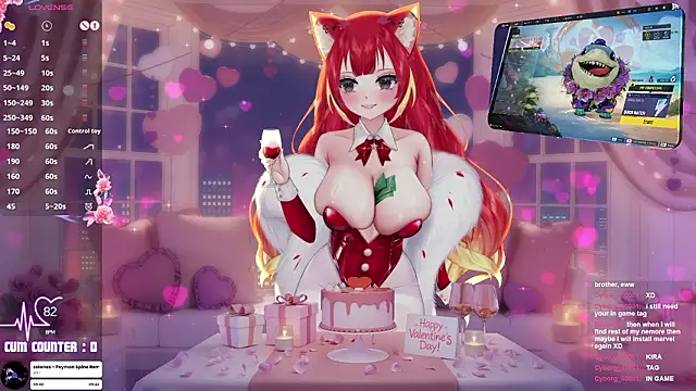 Snapshot of LewdKira_VT chatting on February 15, 6:59 pm LewdKira VT online show from February 15, 6:59 pm