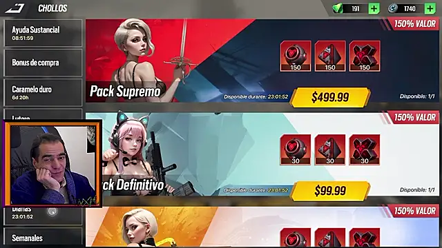 Snapshot of ReyDeBotones chatting on February 18, 6:59 pm ReyDeBotones online show from February 18, 6:59 pm