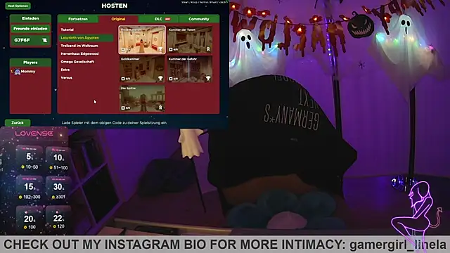 Snapshot of Gamergirl-Linela chatting on October 26, 9:31 pm Gamergirl-Linela online show from October 26, 9:31 pm