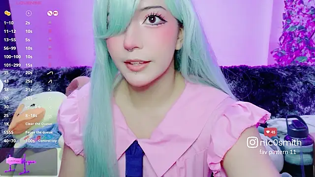 Snapshot of Niconya chatting on April 25, 4:37 am Niconya online show from April 25, 4:37 am