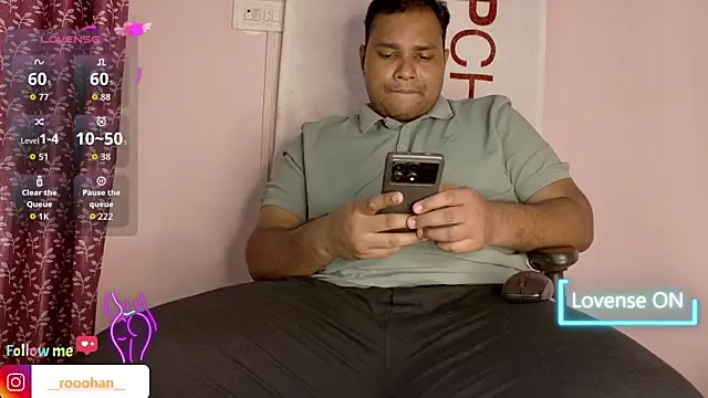 Snapshot of Naughty_Rohan_ chatting on July 6, 7:27 am Naughty Rohan online show from July 6, 7:27 am