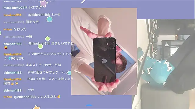 Snapshot of marumaru_00 chatting on October 15, 5:18 am marumaru 00 online show from October 15, 5:18 am