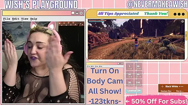 nevermakeawish online show from March 26, 10:10 am