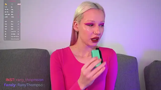 Snapshot of RanyThomson chatting on May 25, 8:31 am RanyThomson online show from May 25, 8:31 am