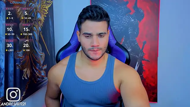 Snapshot of AndresRodriguez1 chatting on July 8, 1:43 am AndresRodriguez1 online show from July 8, 1:43 am