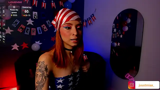 Snapshot of Justmia69 chatting on July 5, 2:29 am Justmia69 online show from July 5, 2:29 am
