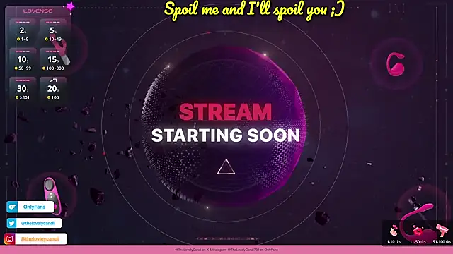 TheLovelyCandi online show from March 3, 8:59 pm