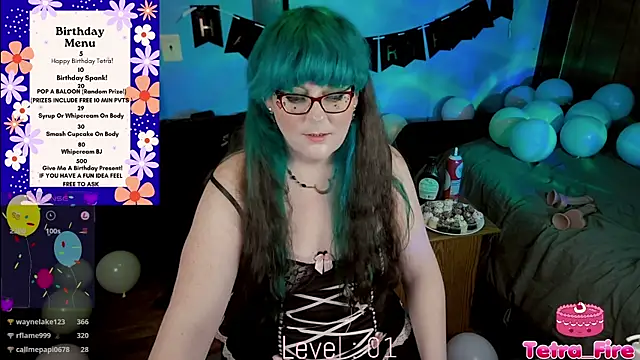 Snapshot of Tetra_Fire chatting on June 9, 2:01 am Tetra Fire online show from June 9, 2:01 am