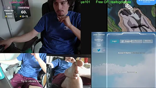 Snapshot of BigDickPlaya101 chatting on June 7, 2:05 am BigDickPlaya101 online show from June 7, 2:05 am