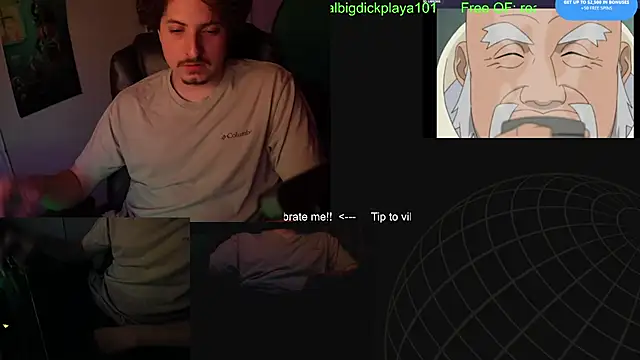 Snapshot of BigDickPlaya101 chatting on June 14, 7:54 am BigDickPlaya101 online show from June 14, 7:54 am