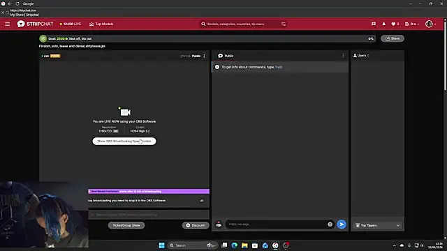 Snapshot of Vampxena chatting on June 18, 9:19 pm Vampxena online show from June 18, 9:19 pm