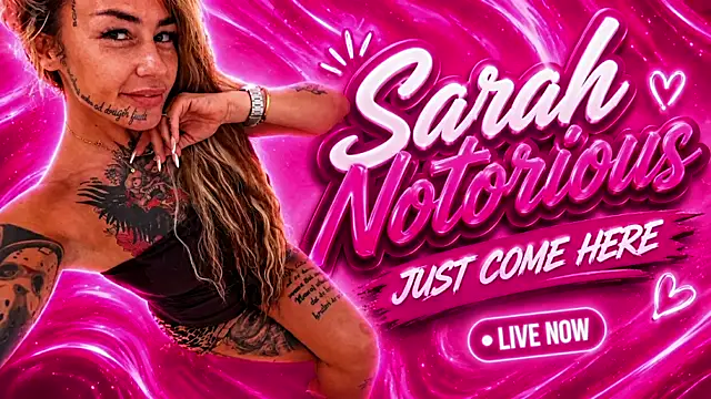 Snapshot of SarahNotorious chatting on July 29, 10:08 pm SarahNotorious online show from July 29, 10:08 pm