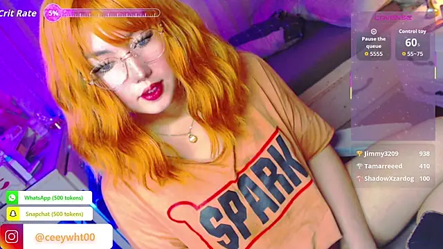 Snapshot of HOTnWILDalice chatting on May 18, 4:07 am HOTnWILDalice online show from May 18, 4:07 am