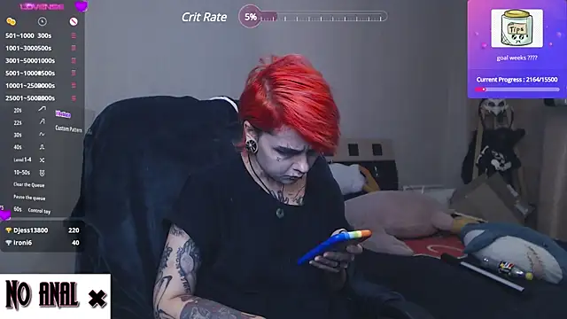 Snapshot of Dark__Elf chatting on December 9, 1:18 am Dark Elf online show from December 9, 1:18 am