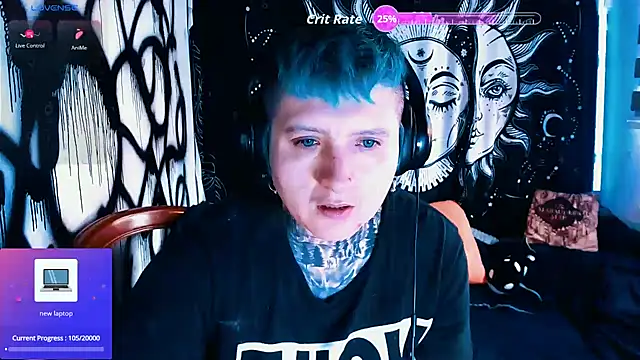 Marieblueeyes online show from April 9, 7:30 pm