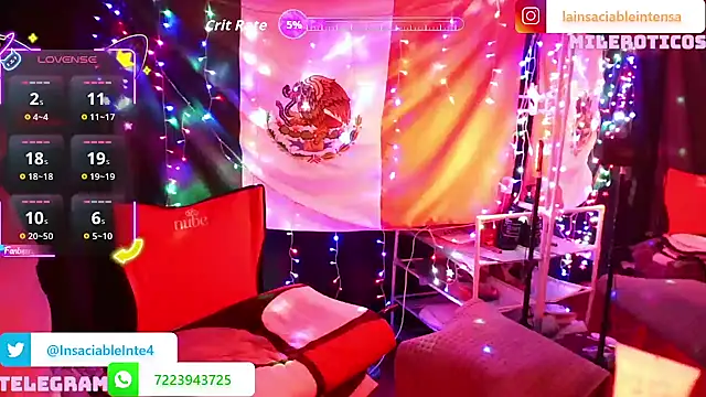 LaInsaciableIntensa online show from November 7, 1:49 am