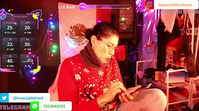 Snapshot of LaInsaciableIntensa chatting on April 23, 1:51 am LaInsaciableIntensa online show from April 23, 1:51 am