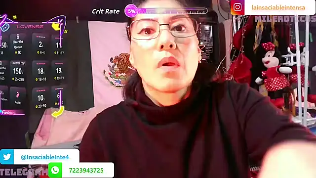 Snapshot of LaInsaciableIntensa chatting on May 15, 2:07 am LaInsaciableIntensa online show from May 15, 2:07 am