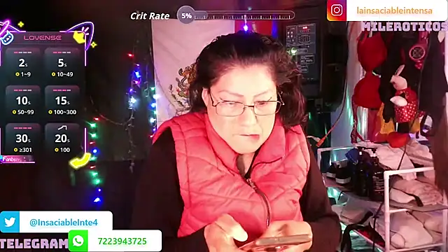 Snapshot of LaInsaciableIntensa chatting on June 22, 3:25 am LaInsaciableIntensa online show from June 22, 3:25 am