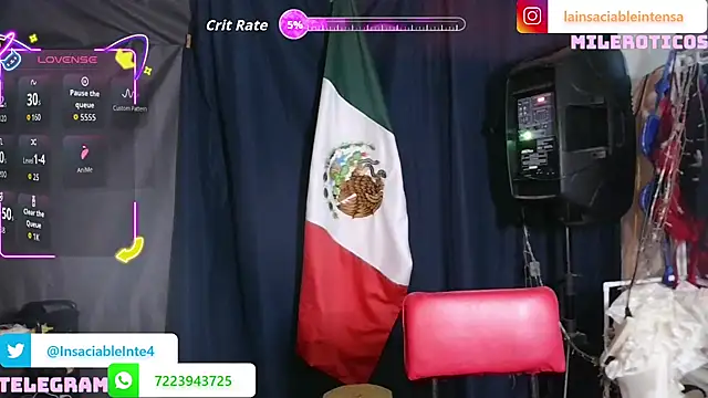 Snapshot of LaInsaciableIntensa chatting on July 18, 2:05 am LaInsaciableIntensa online show from July 18, 2:05 am