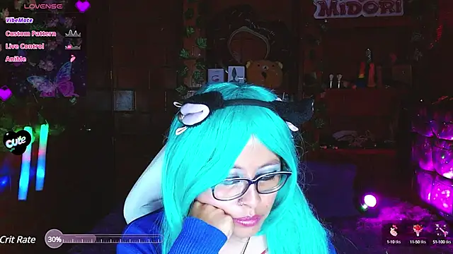 Snapshot of MidoriQuiinn chatting on March 5, 11:27 pm MidoriQuiinn online show from March 5, 11:27 pm