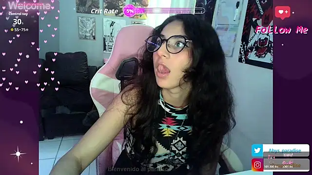 Abysparadise online show from April 3, 11:25 pm