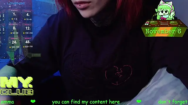 Witch Emma online show from November 6, 8:04 am