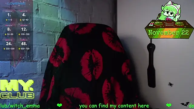 Witch Emma online show from November 22, 8:35 am