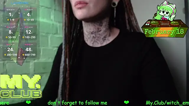 Witch Emma online show from February 18, 9:27 am