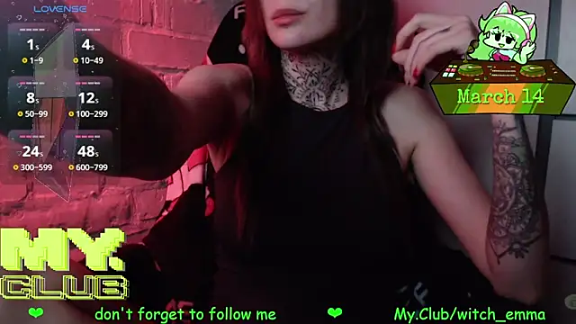 Snapshot of Witch_Emma chatting on March 14, 8:36 pm Witch Emma online show from March 14, 8:36 pm