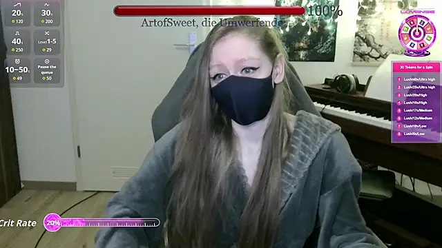 ArtofSweet online show from April 14, 8:15 pm