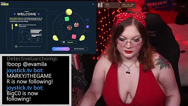 Snapshot of evamila chatting on May 13, 3:04 am evamila online show from May 13, 3:04 am