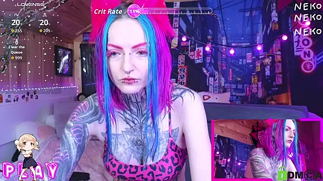 Snapshot of NekoCyber chatting on May 27, 5:04 am NekoCyber online show from May 27, 5:04 am