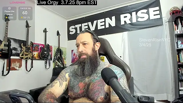 Snapshot of StevenRiseNYC chatting on March 6, 2:18 pm StevenRiseNYC online show from March 6, 2:18 pm